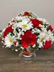 Winter Cardinal Cup & Saucer Flower Power, Florist Davenport FL